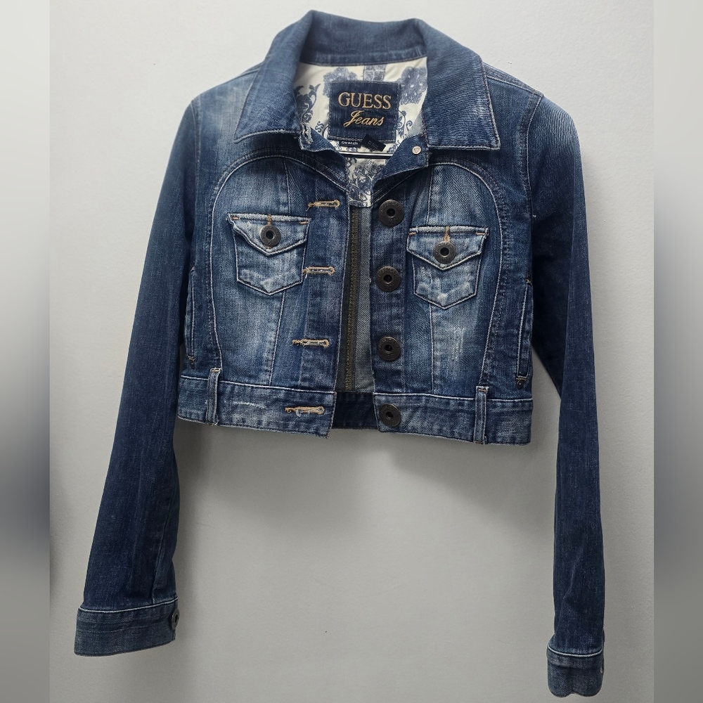 GUESS Women's Blue Denim Jacket